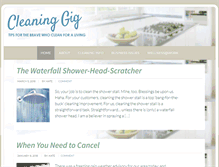 Tablet Screenshot of cleaninggig.com
